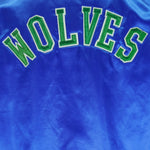 NBA (Swingster) - Minnesota Timberwolves Satin Jacket 1990s Large Vintage Retro basketball