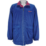 Nike - Blue Embroidered Logo Jacket 1990s Large Vintage Retro