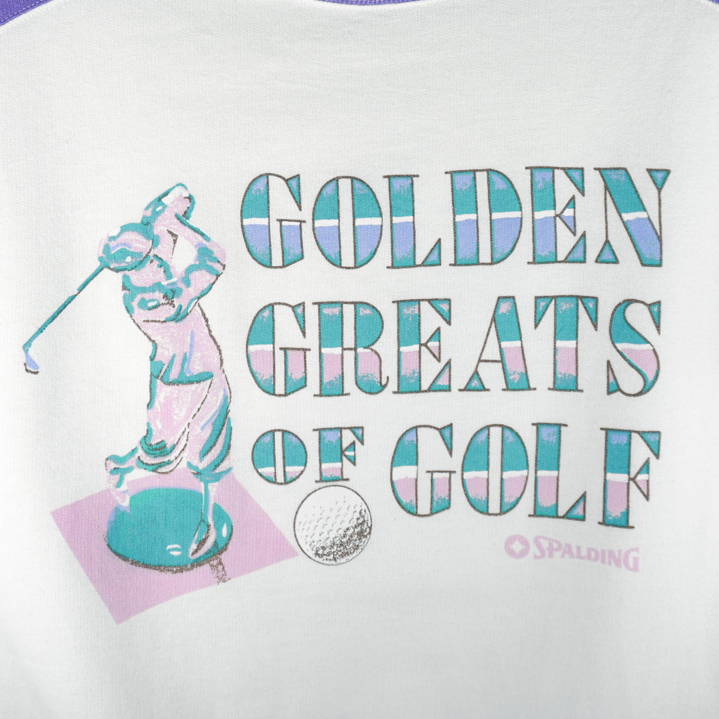 Vintage (Spalding) - Golden Greats of Golf Crew Neck Sweatshirt 1990s Large Vintage Retro