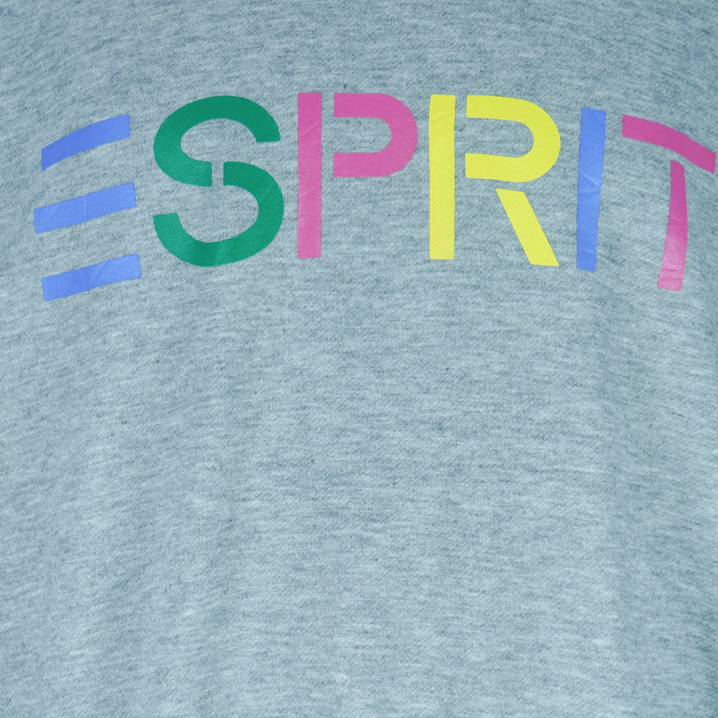 Vintage (ESPRIT) - Gray Spell-Out Crew Neck Sweatshirt 1990s X-Large Vintage Retro