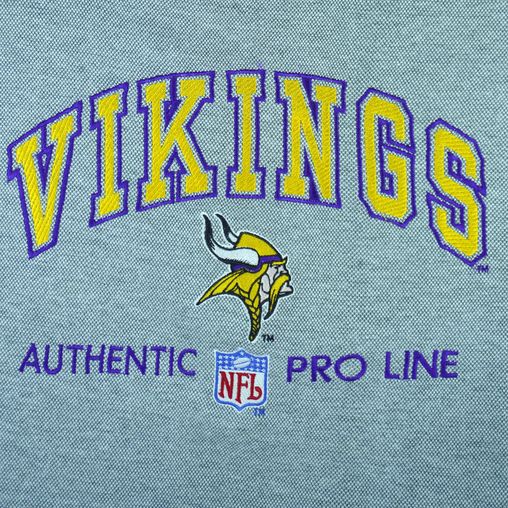 NFL (Pro Line) - Minnesota Vikings Authentic Crewneck Sweatshirt 1990s Large Vintage Retro Football