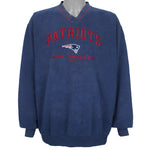 NFL - New England Patriots Crew Neck Sweatshirt 1990s Large Vintage Retro Football