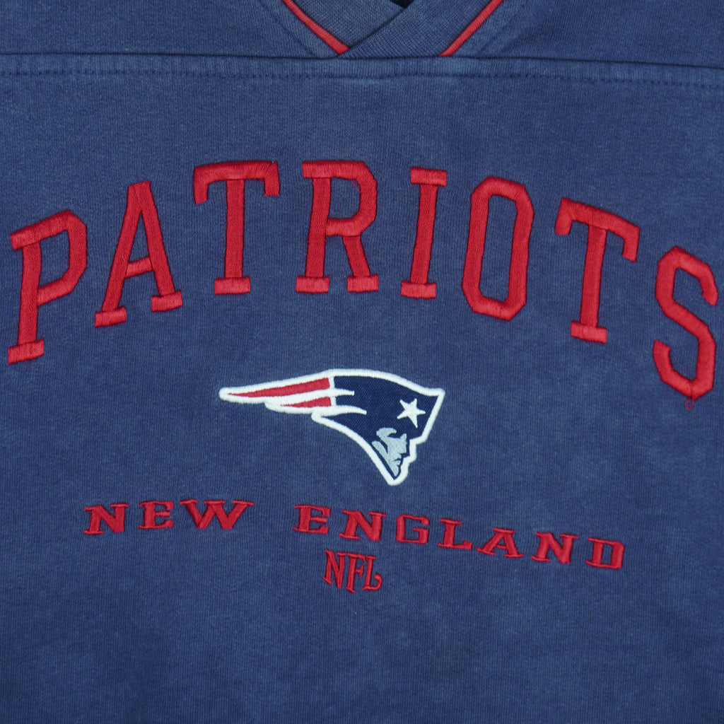 NFL - New England Patriots Crew Neck Sweatshirt 1990s Large Vintage Retro Football