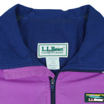 LL Bean - Purple Bomber Jacket 1980s Large Vintage Retro