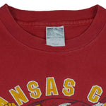 NFL (Calapull) - Kansas City Chiefs Big Logo T-Shirt 1990s Large Vintage Retro Football