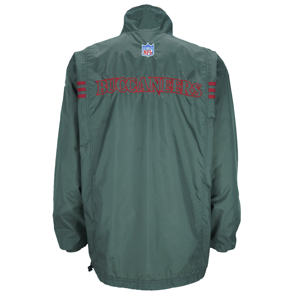 NFL (Adidas) - Tampa Bay Buccaneers Windbreaker Jacket 1990s Medium Vintage Retro Football