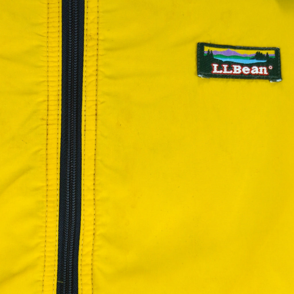 1980s vintage L.L. Bean bomber jacket with ribbed cuffs. Yellow in color, tag is medium but fits small in size and is in excellent condition.