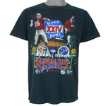 NFL (Salem) - 49ers Vs Broncos Super Bowl XXIV Montana & Elway T-Shirt 1990 Large