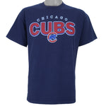 2005 vintage MLB Chicago Cubs spell-out T-Shirt by Delta. Blue in color, fits Large size and is in excellent condition.