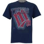 MLB (Hanes) - Minnesota Twins Spell-Out T-Shirt 1997 Medium