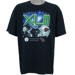 Reebok - Super Bowl XLIII Steelers Vs Cardinals Matchups T-Shirt 2009 Large