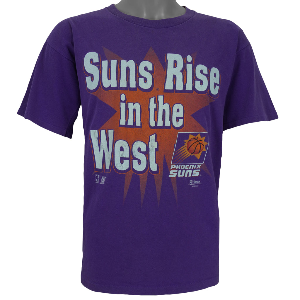 NBA (Salem) - Phoenix Suns Suns Rise In The West T-Shirt 1990s Large Vintage Retro Basketball