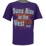 NBA (Salem) - Phoenix Suns Suns Rise In The West T-Shirt 1993 Large