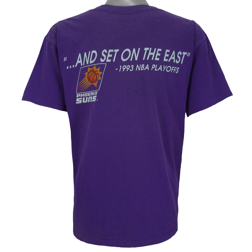 NBA (Salem) - Phoenix Suns Suns Rise In The West T-Shirt 1990s Large Vintage Retro Basketball