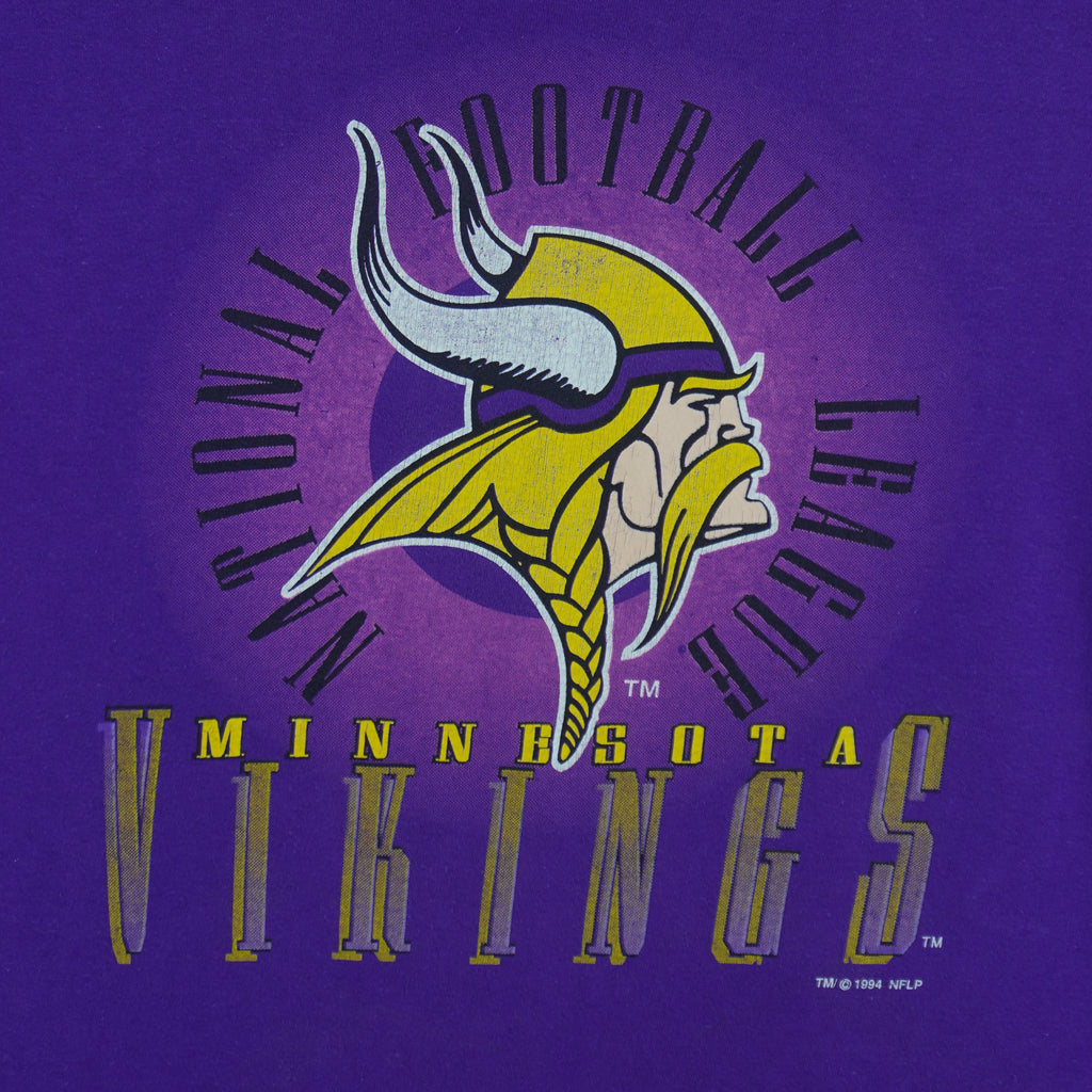 NFL (Competitor) - Minnesota Vikings T-Shirt 1994 Large vintage retro football