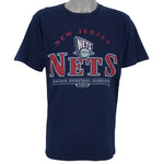 NBA (Lee) - New Jersey Nets Single Stitch T-Shirt 1990s Medium