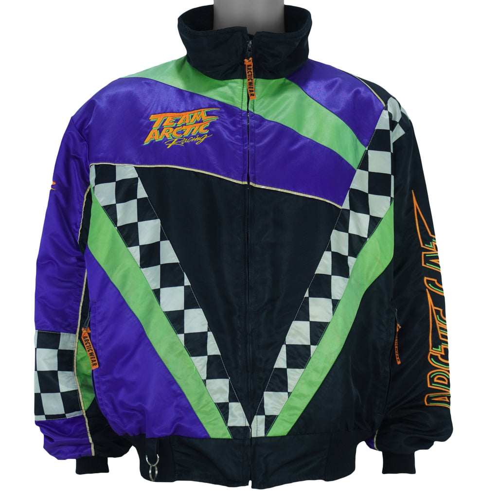 Vintage - Team Arctic Cat Racing Snowmobile Thinsulate Jacket 1990s Large