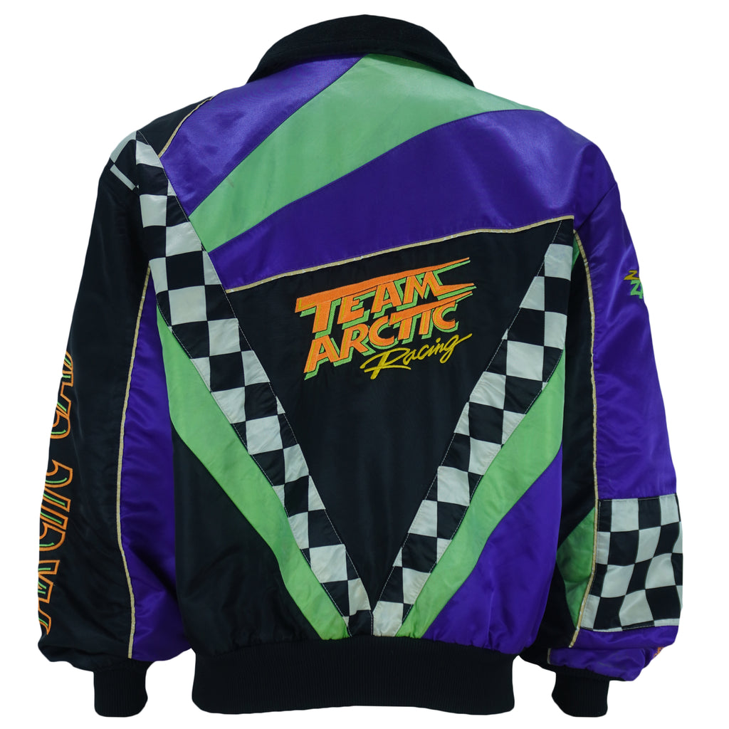 Vintage - Team Arctic Cat Racing Snowmobile Thinsulate Jacket 1990s Large