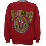 NFL (Nutmeg) - San Francisco 49ers Crew Neck Sweatshirt 1990s Large