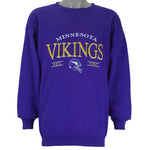 NFL (Lee) - Minnesota Vikings Embroidered Crew Neck Sweatshirt 1990s X-Large vintage retro football