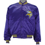 NFL (Chalk Line) - Minnesota Vikings Satin Jackets 1990s Large