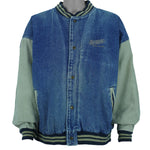 Vintage (MV) - Snapple Natural Beverages Button-Up Denim Jacket 1990s X-Large vintage retro