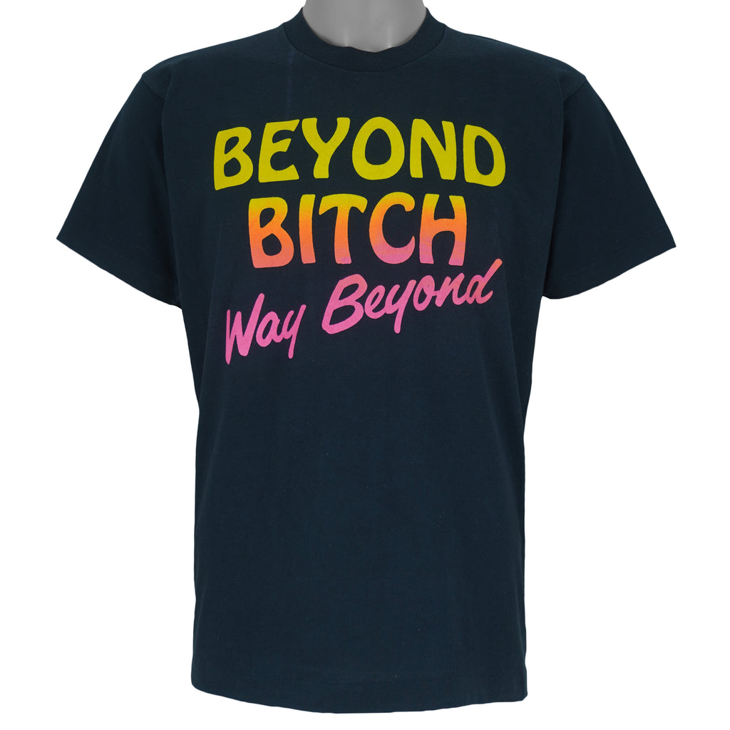 Vintage (Bloopers) - Way Beyond Single Stitch T-Shirt 1990s Large