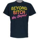 Vintage (Bloopers) - Way Beyond Single Stitch T-Shirt 1990s Large