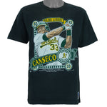 MLB (Nutmeg) - Oakland Athletics Jose Canseco Player T-Shirt 1989 Medium