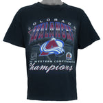 NHL - Colorado Avalanche Stanley Cup Champions T-Shirt 1996 Medium