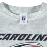 NHL (Logo 7) - Carolina Hurricanes Printed T-Shirt 1990s X-Large Vintage Retro Hockey