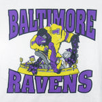 NFL (Hanes) - Baltimore Ravens T-Shirt 1990s Medium Vintage Retro Football