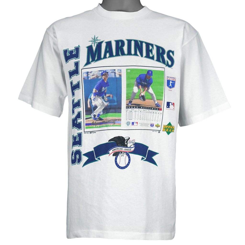 MLB (Sport Attack) - Seattle Mariners Edgar Martinez Baseball Card T-Shirt 1994 Medium Vintahe Retro Baseball