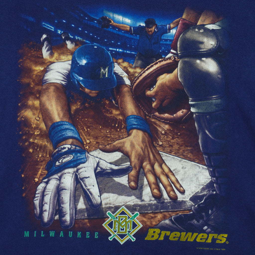 MLB (CSA) - Milwaukee Brewers T-Shirt 1999 Large vintage Retro Baseball