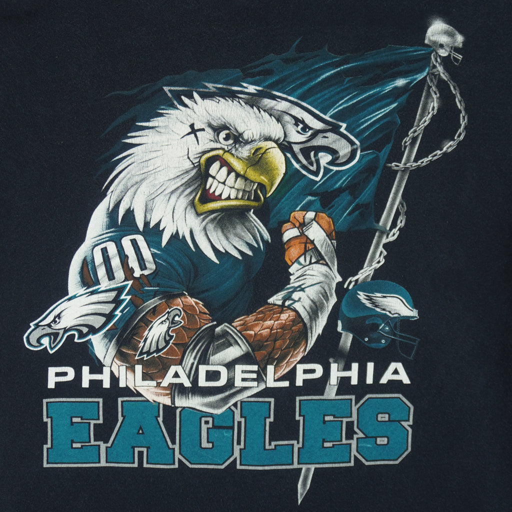 NFL - Philadelphia Eagles Big Logo T-Shirt 1990s Large Vintage Retro Football