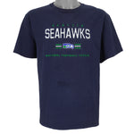 NFL (Lee) - Seattle Seahawks Football Spell-Out T-Shirt 1990s Large