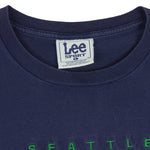 NFL (Lee) - Seattle Seahawks Football Spell-Out T-Shirt 1990s Large Vintage Retro Football