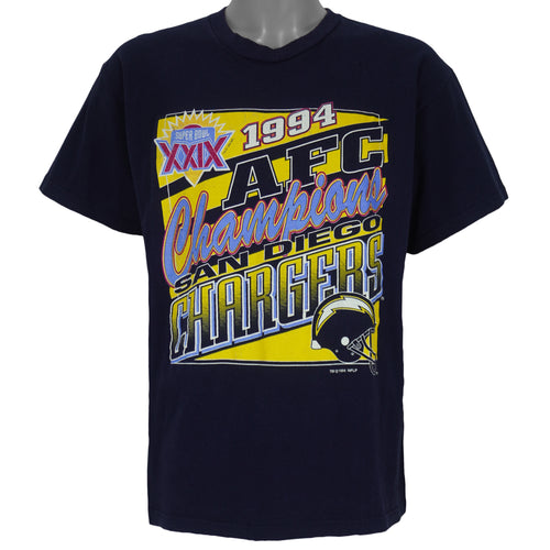 NFL - San Diego Chargers Super Bowl XXIX T-Shirt 1994 Large Vintage Retro Football