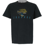 NFL (Logo Athletic) - Jacksonville Jaguars Embroidered Logo T-Shirt 1990s Medium