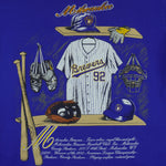 MLB (Nutmeg) - Milwaukee Brewers T-Shirt 1992 Large Vintage Retro Baseball