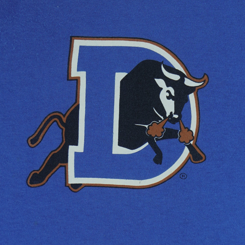 MLB (Majesty Sport) - Durham Bulls Big Logo T-Shirt 1992 Large Vintage Retro Baseball