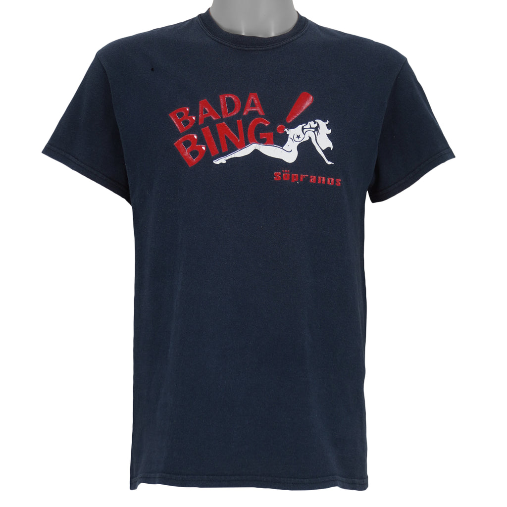 Vintage - The Sopranos Bada Bing T-Shirt 2000s Medium Vintage Retro