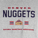 NBA (Lee) - Denver Nuggets Embroidered T-Shirt 1990s Large Vintage Retro Basketball