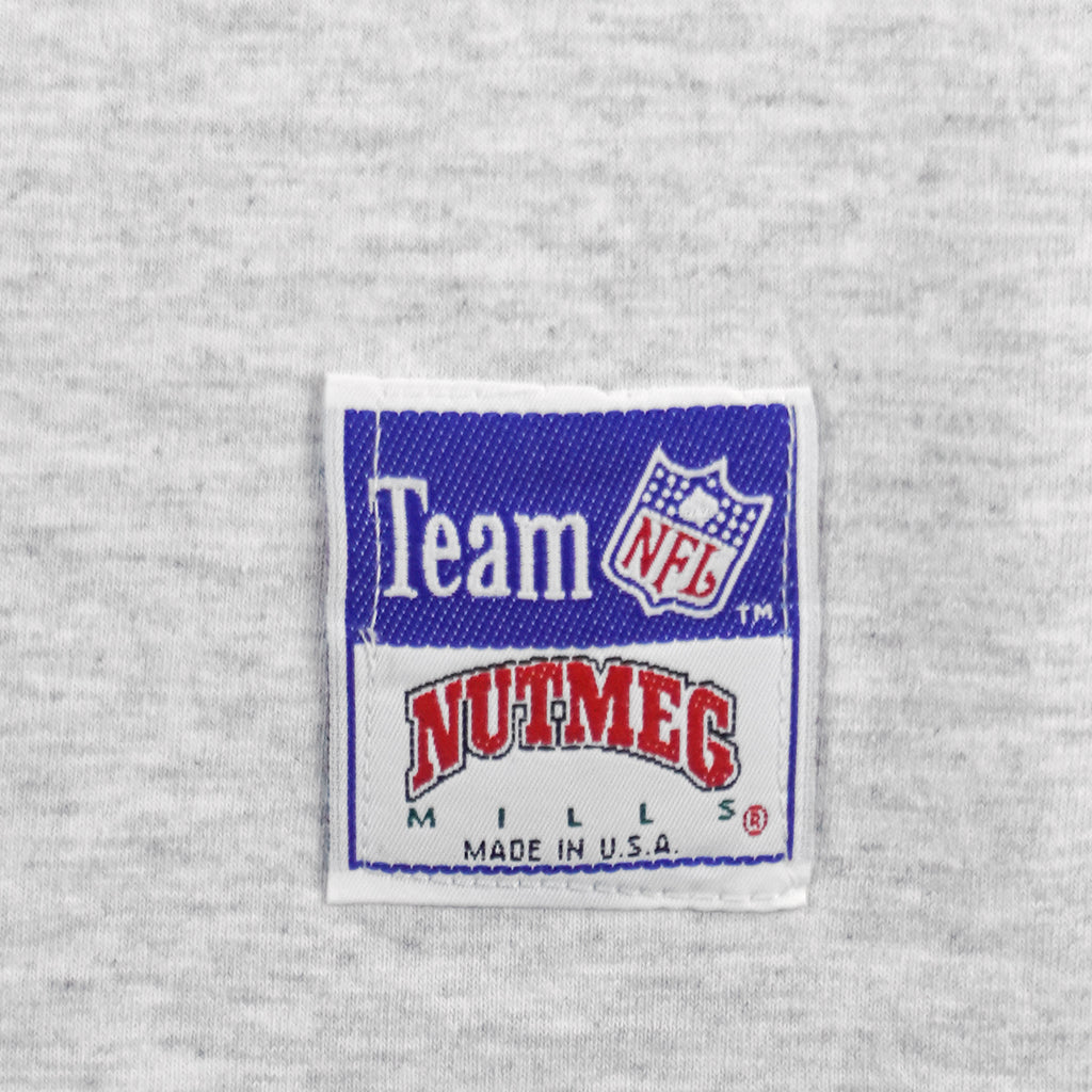 NFL (Nutmeg) - Grey Miami Dolphins Locker Room T-Shirt 1990s Large Vintage Retro Football