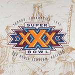 NFL (Lee) - Super Bowl XXX Sun Devil Stadium Arizona T-Shirt 1996 X-Large Vintage Retro Football