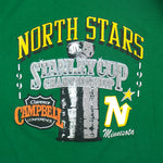 NHL (Logo 7) - Minnesota North Stars Stanley Cup Sleeveless Shirt 1991 Medium Vintage Retro Hockey