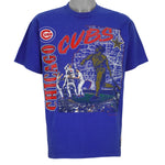 MLB (Nutmeg) - Chicago Cubs Stadium Map T-Shirt 1991 Large