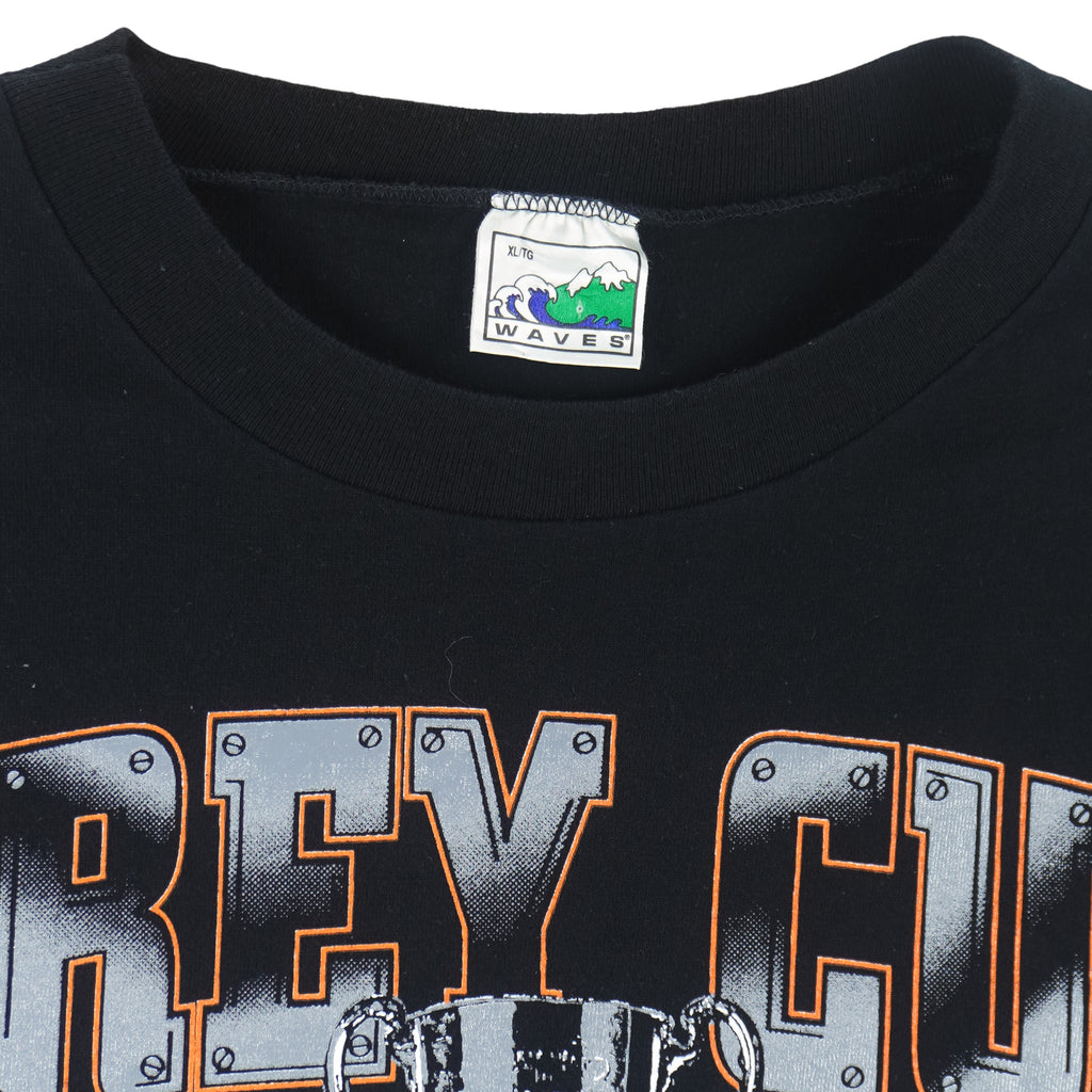 CFL (Waves) - B.C. Lions Grey Cup Champions T-Shirt 1994 X-Large Vintage Retro Football