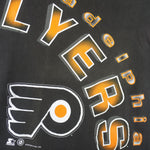 Starter - Black Philadelphia Flyers T-Shirt 1993 X-Large Vintage Retro Hockey