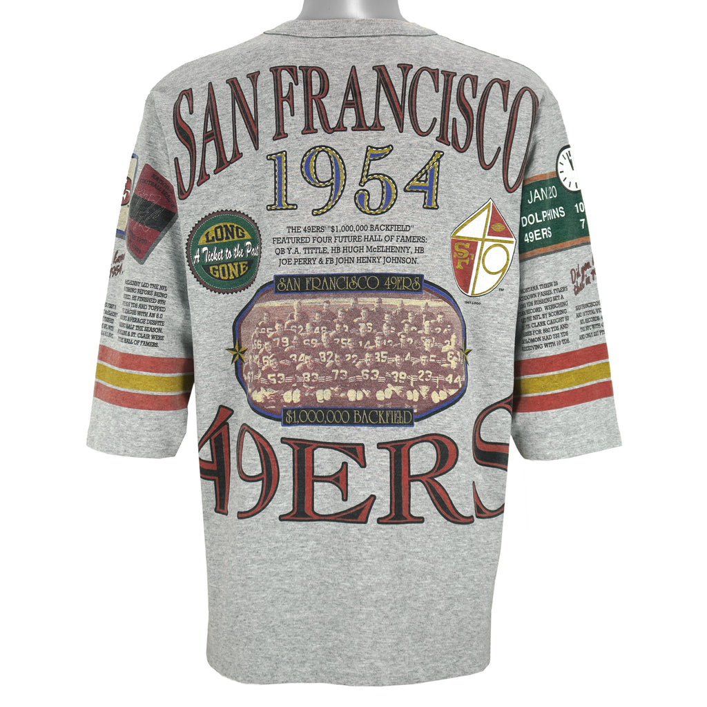 NFL (Long Gone) - San Francisco 49ers Team Of The 80s T-Shirt 1992 Large Vintage Retro Football